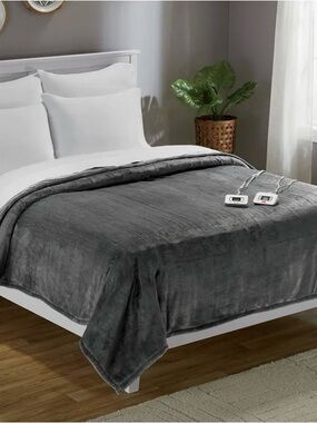 Westinghouse Heated Blanket King Ultra Soft and Silky Flannel 100x90 inches